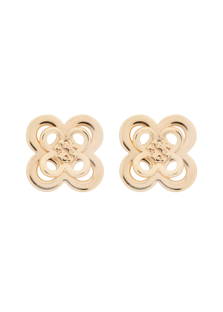 Tory Burch Kira Clover 18kt Gold-plated Stud Earrings - One Size