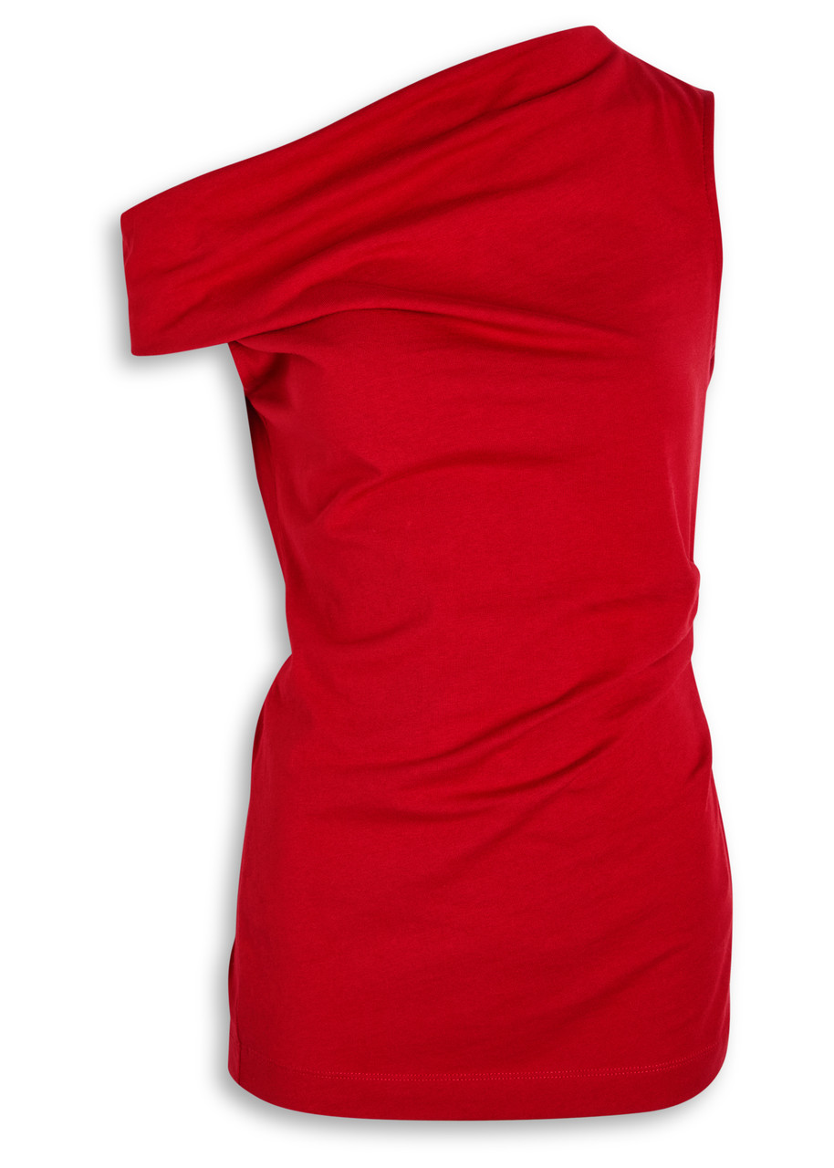 Dries Van Noten Draped One-shoulder Top Fitted Silhouette