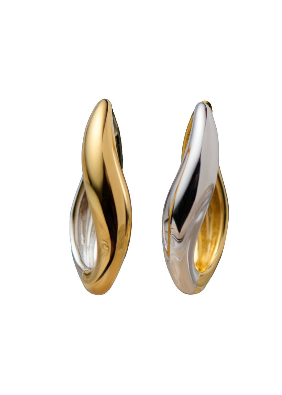 Missoma Savi Signature Large Hoop Earrings In Gold