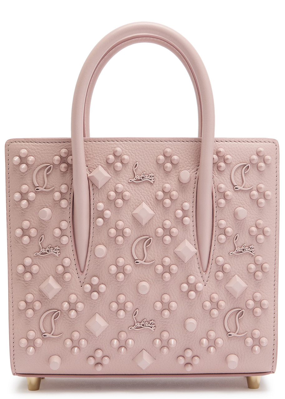 Christian Louboutin Paloma Embellished Mini Leather top Handle bag - Pink - One Size