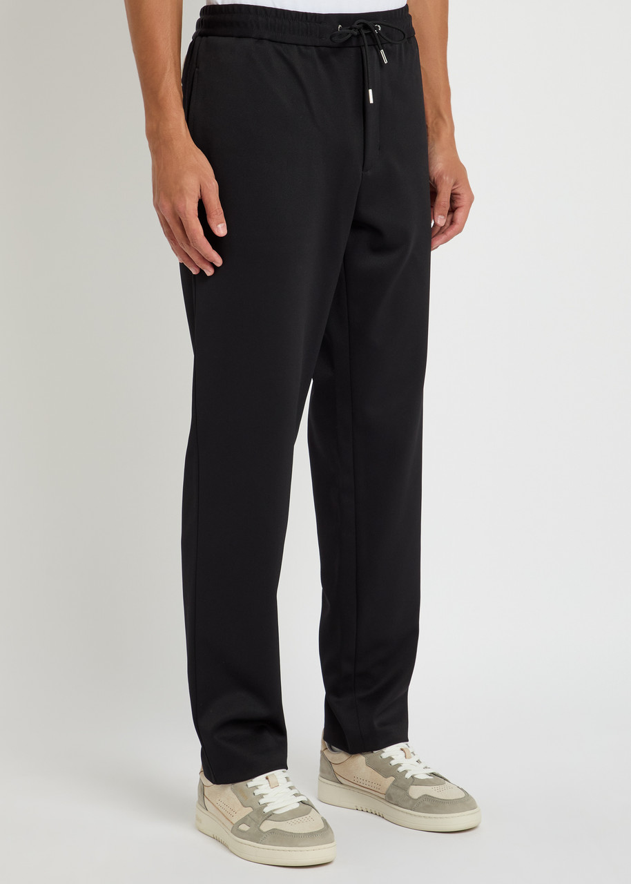 Moncler Water-repellent Jogging Pants Blue In Black