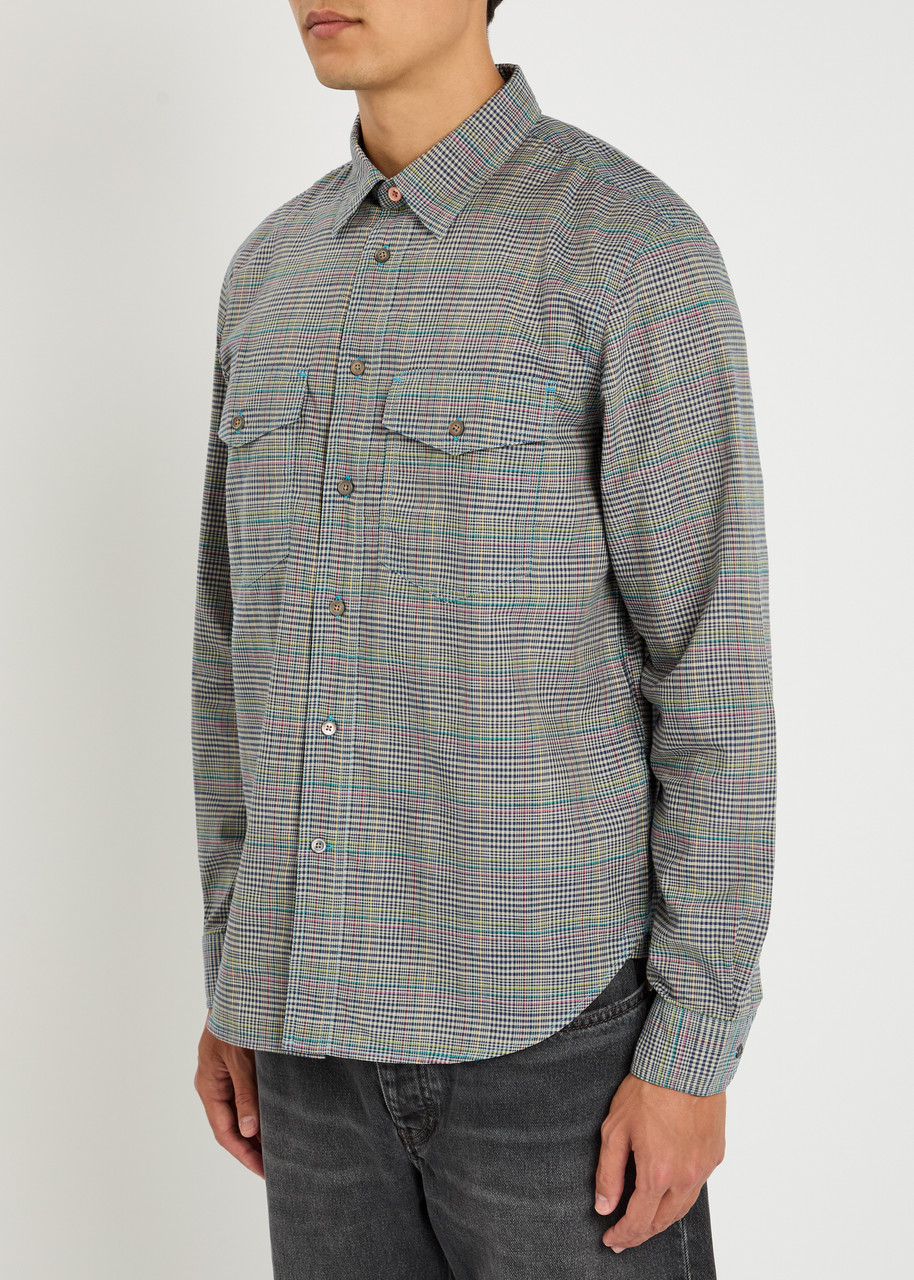 Ps By Paul Smith Ps Paul Smith Checked Cotton Shirt In Gray