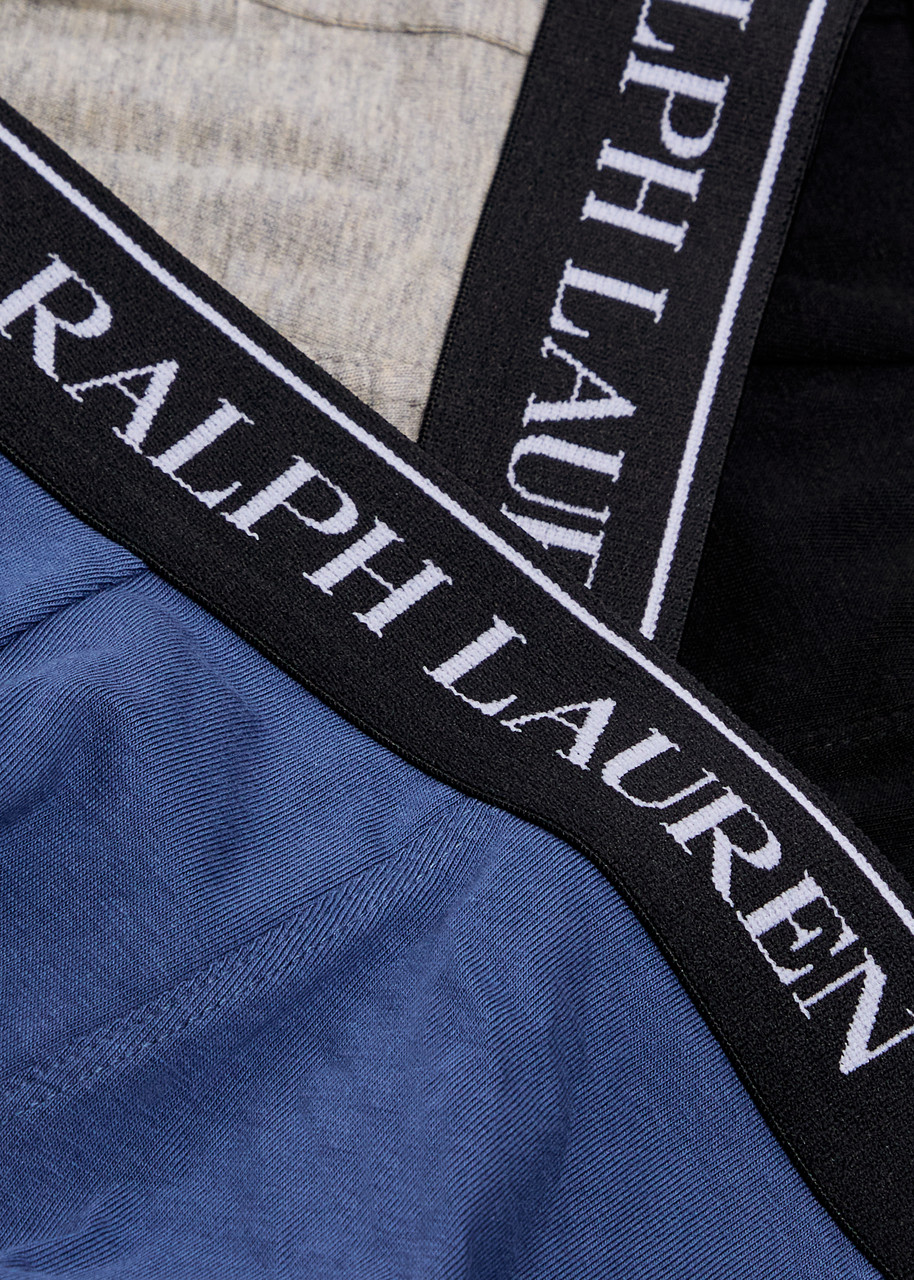 Polo Ralph Lauren Logo-jacquard Stretch-cotton Trunks In Multi