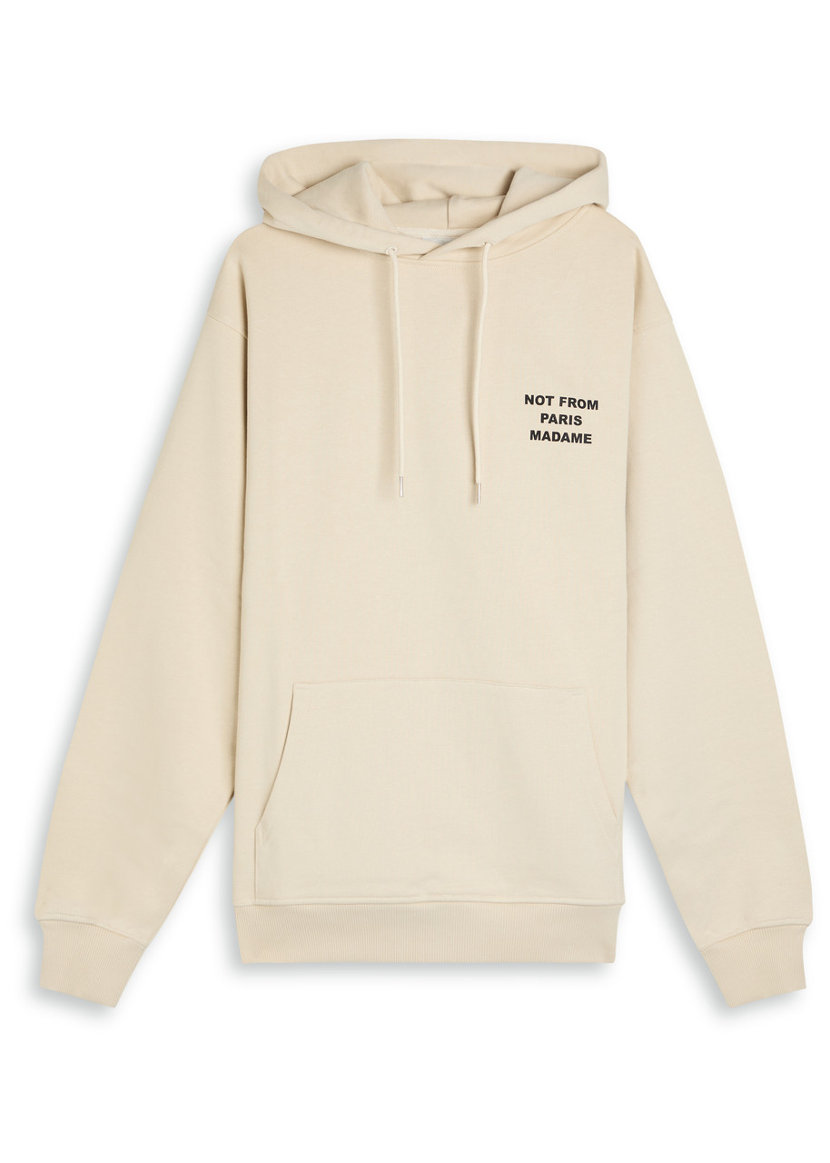 Drôle De Monsieur Nfpm Hooded Cotton Sweatshirt In Neutral