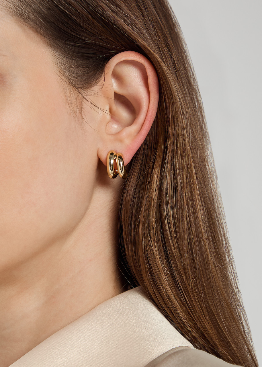 Jenny Bird Mini Florence 14kt Gold-plated Hoop Earrings In Gold