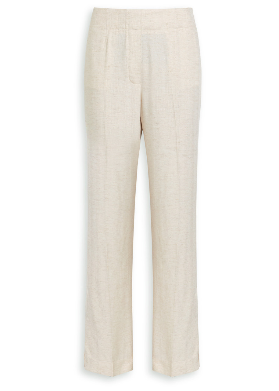 Day Birger Et Mikkelsen Milo Woven Straight-leg Trousers In White