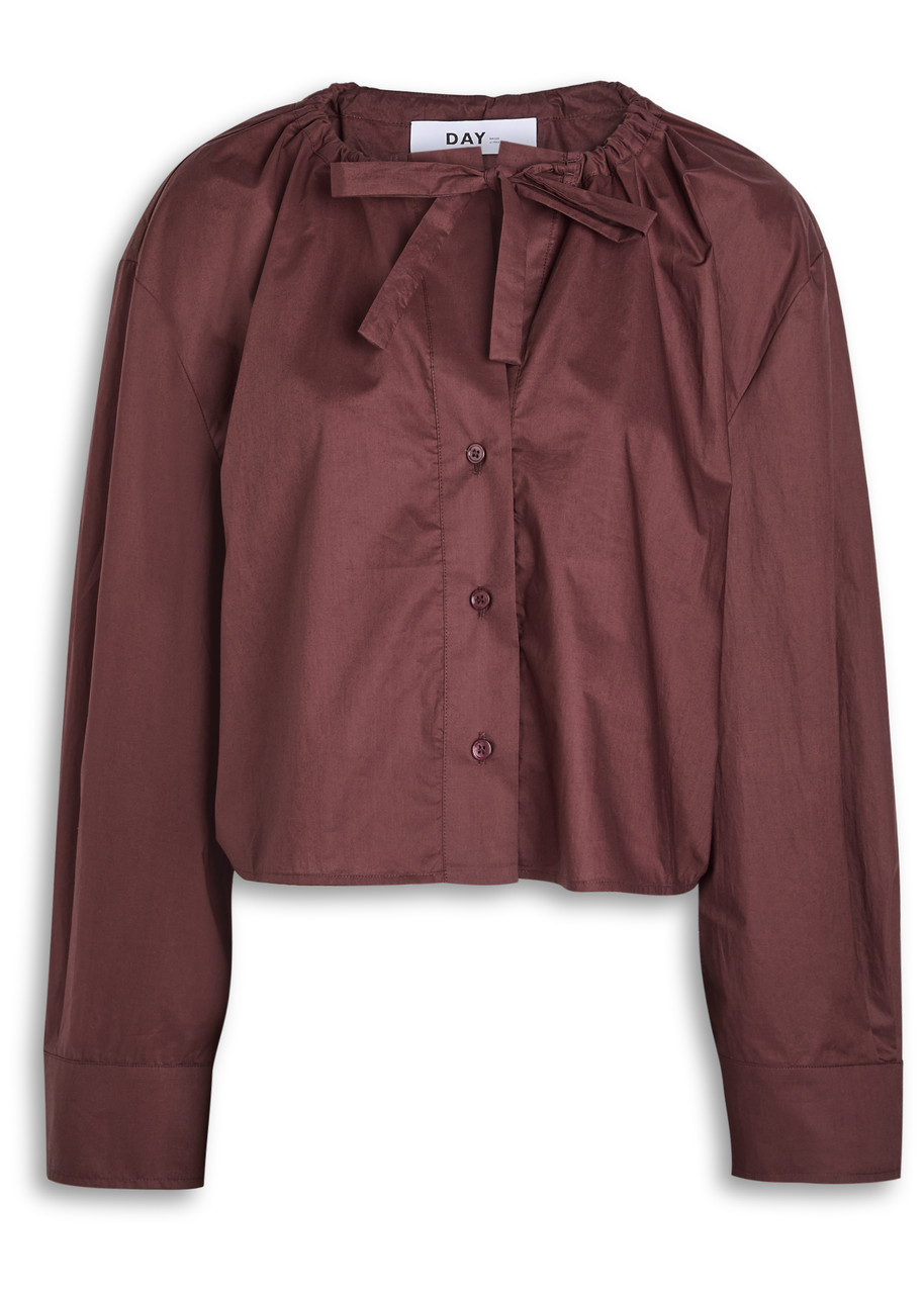 Day Birger Et Mikkelsen Birch Chintz Cotton Shirt In Brown