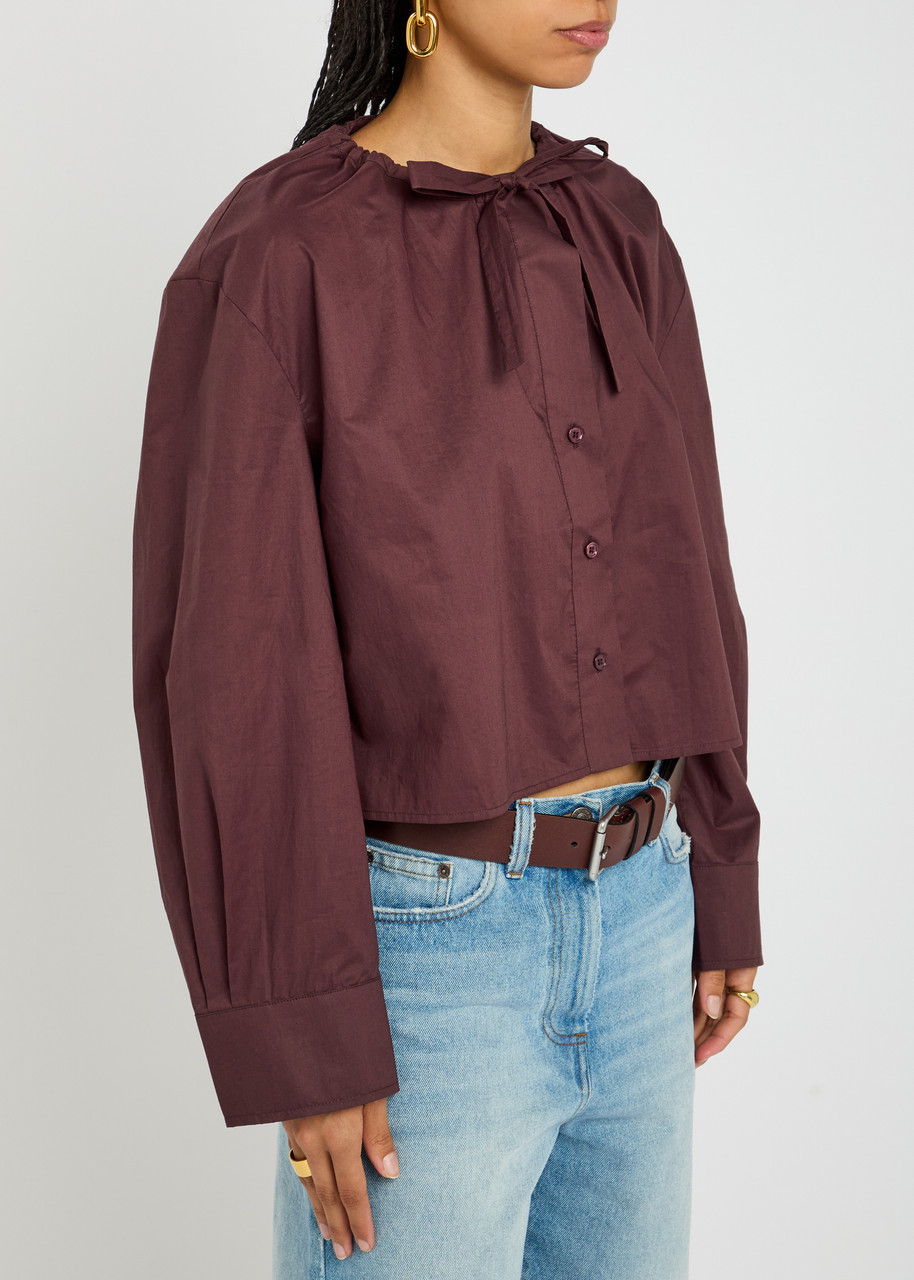 Day Birger Et Mikkelsen Birch Chintz Cotton Shirt In Brown
