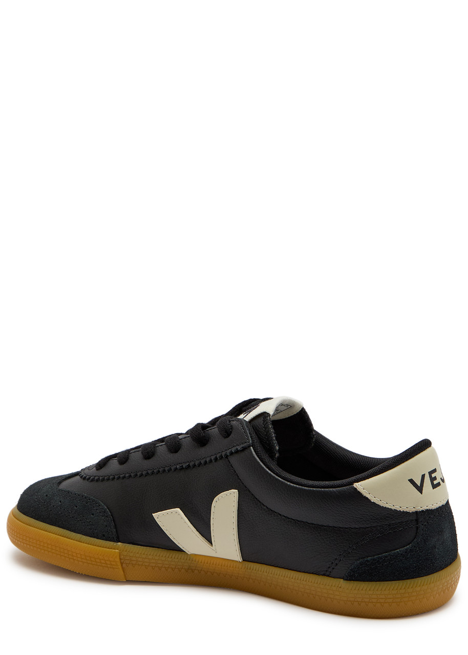 Veja Volley Panelled Grained Leather Sneakers In Multi