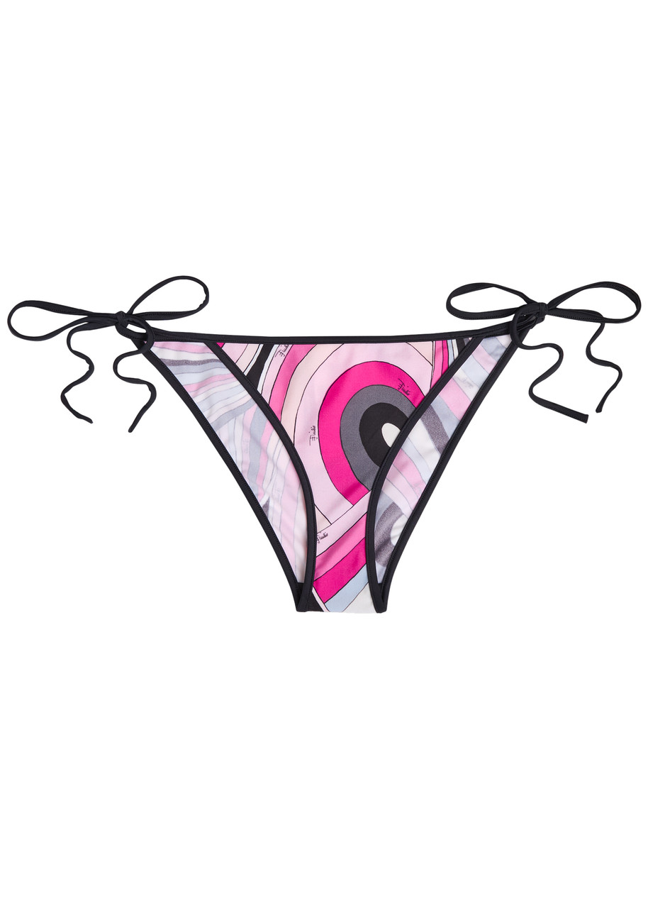 Pucci Printed Bikini Briefs - Multi Print - XS (UK6 / XS)