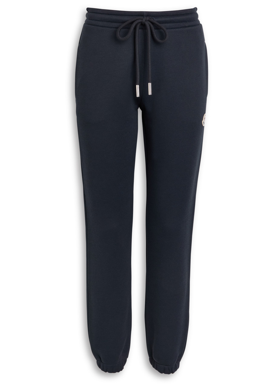Moncler Logo-appliquéd Cotton-blend Sweatpants - Navy - XS (UK 8 / XS)