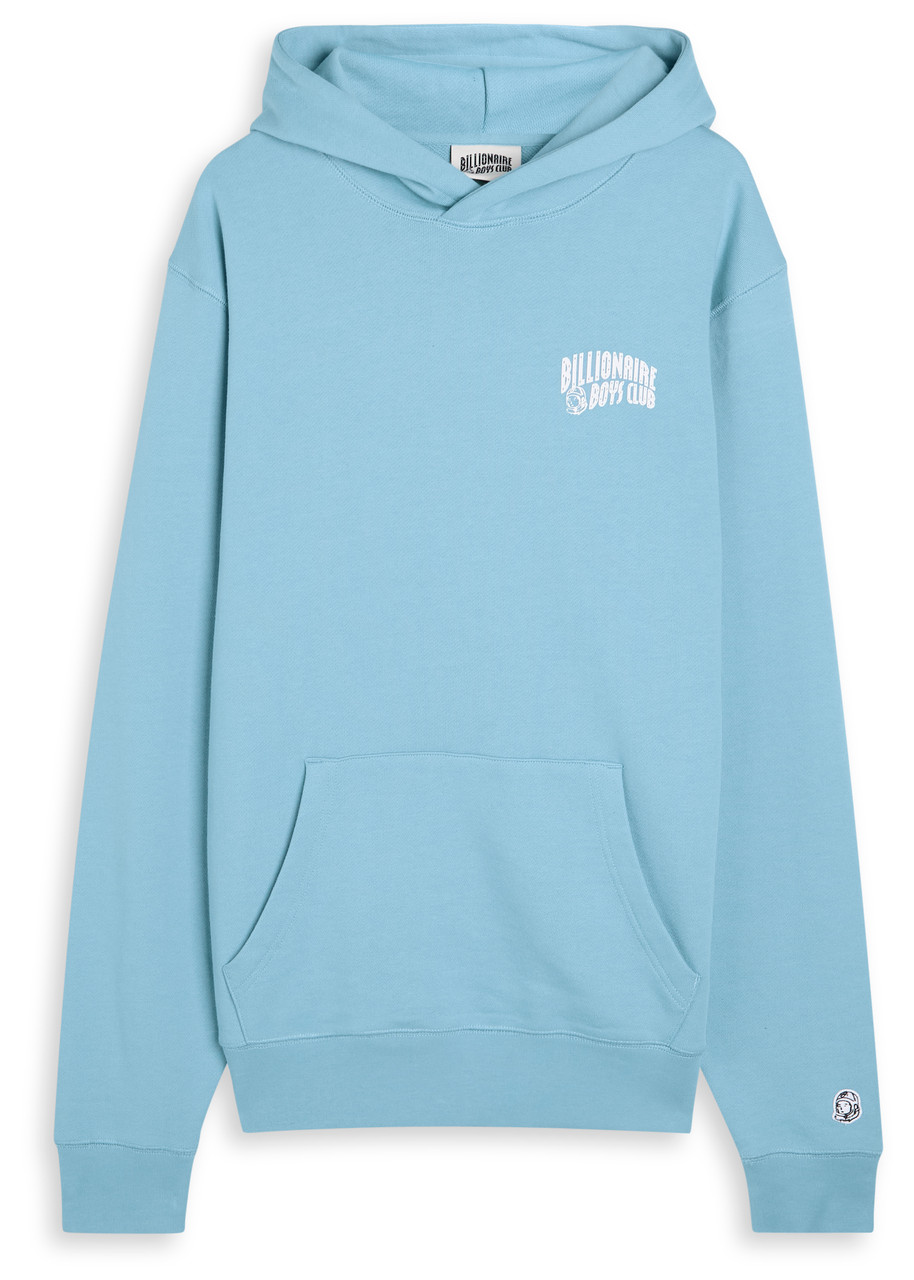 Billionaire Boys Club Small Arch Logo Hooded Cotton Sweatshirt - Light Blue - M