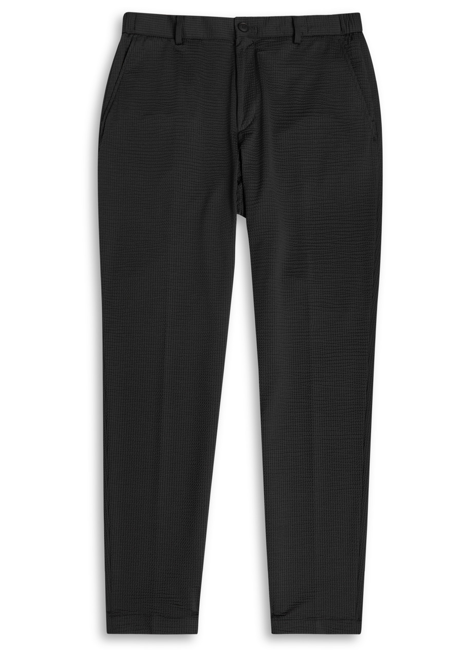 Boss Penrin Seersucker Trousers - Black - 52 (W36 / XL)