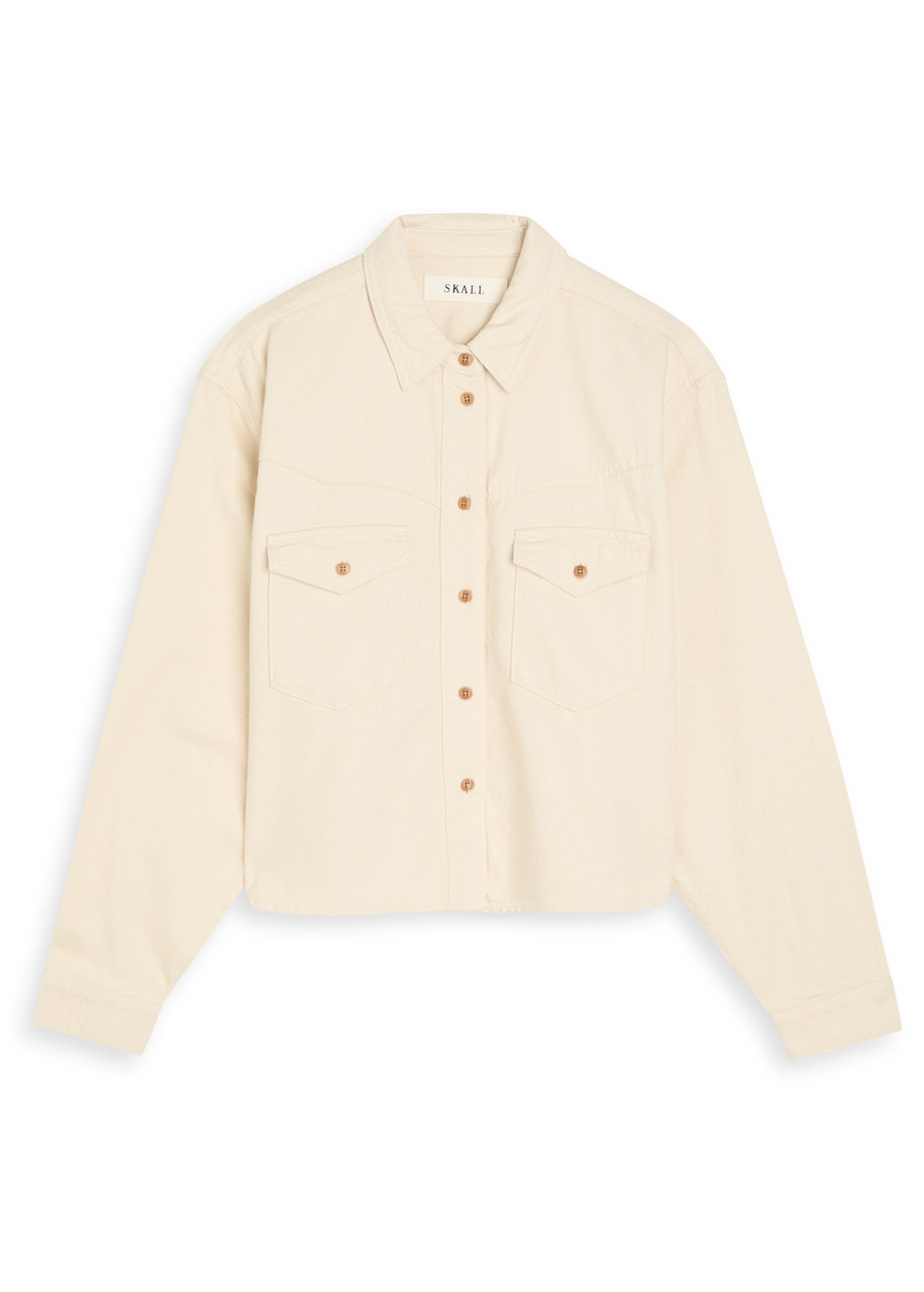 Skall Studio Dolly Denim Shirt - Ecru - 38 (UK10 / S)