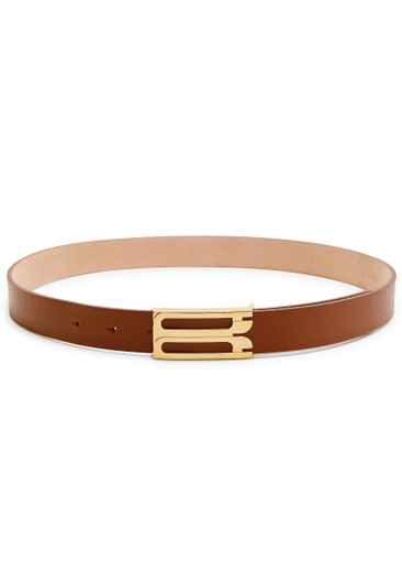 VICTORIA BECKHAM: Frame smoothed leather belt