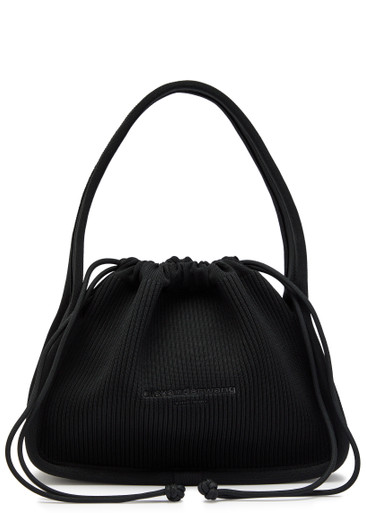 ALEXANDER WANG Ryan ribbed-knit top handle bag | Harvey Nichols