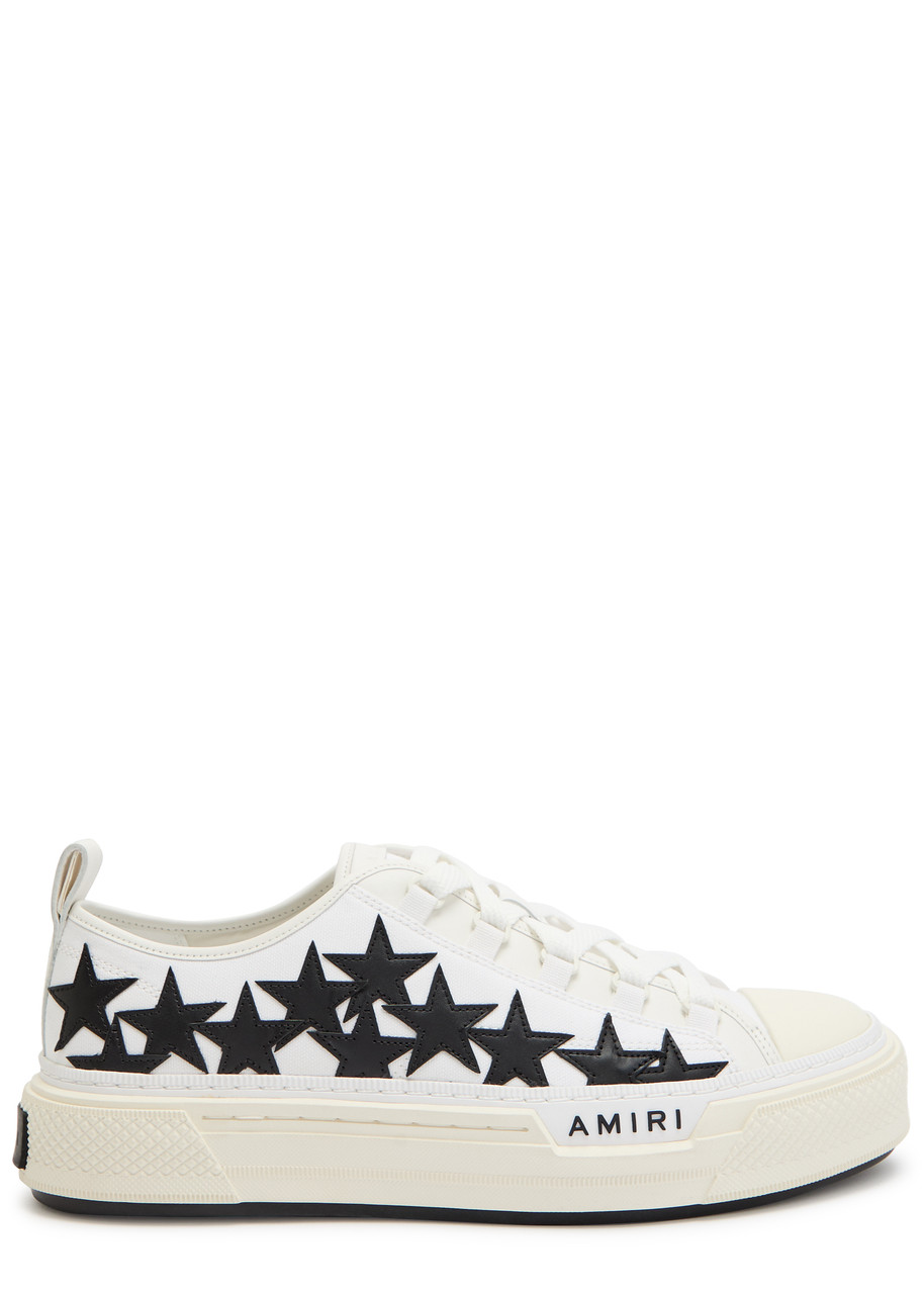 Amiri Court Low Appliquéd Leather Sneakers - White And Black - 43 (IT43 / UK9)