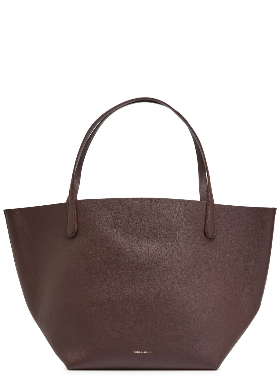 Mansur Gavriel Everyday Grained Leather Tote bag - Chocolate - One Size