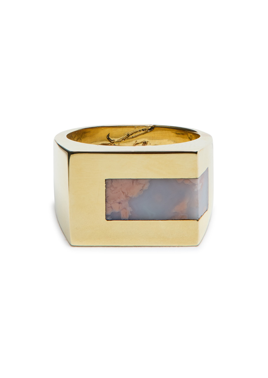 Legier Stone-embellished Brass Ring - Pink - 6.5 (M 1/2)