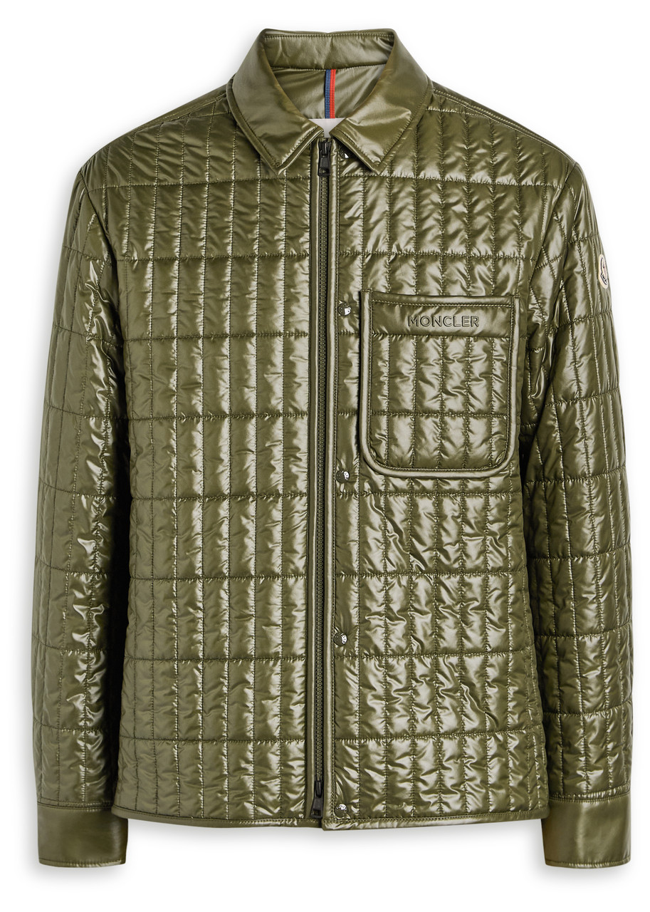 Moncler Madiere Quilted Shell Jacket - Dark Green - 3 (S)
