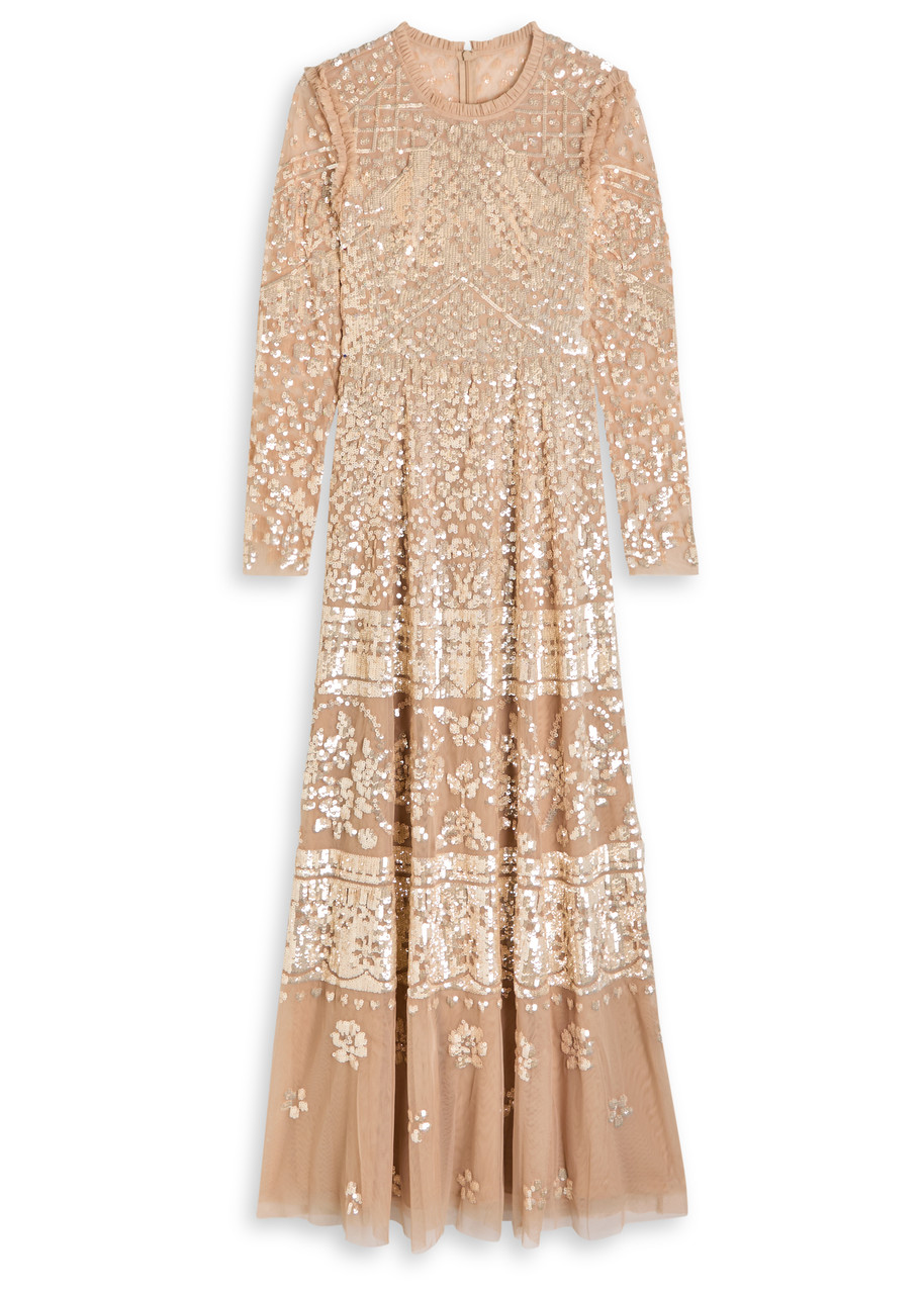 Needle & Thread Aurora Sequin-embellished Gown