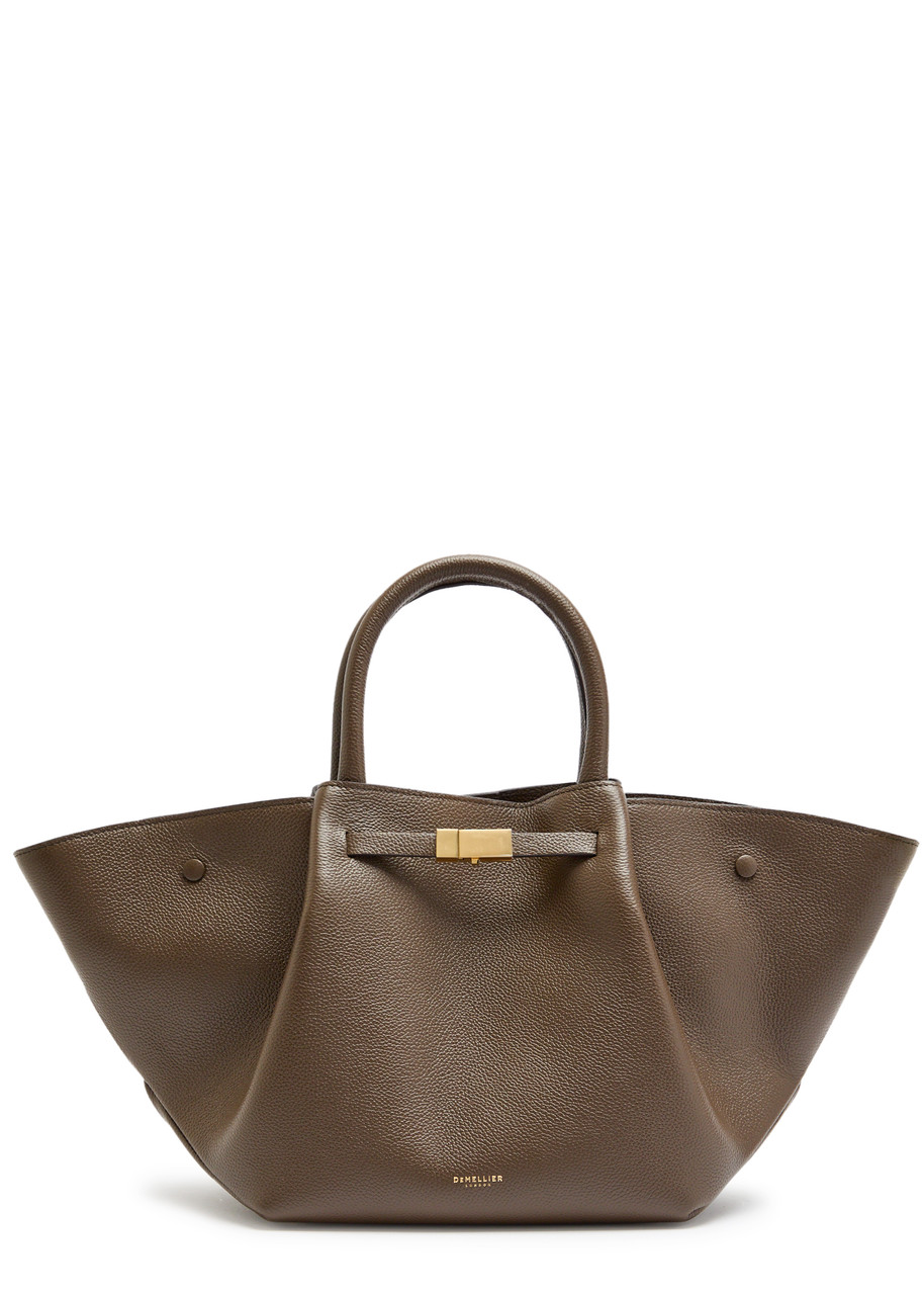 Demellier New York Midi Leather Tote - Olive - One Size