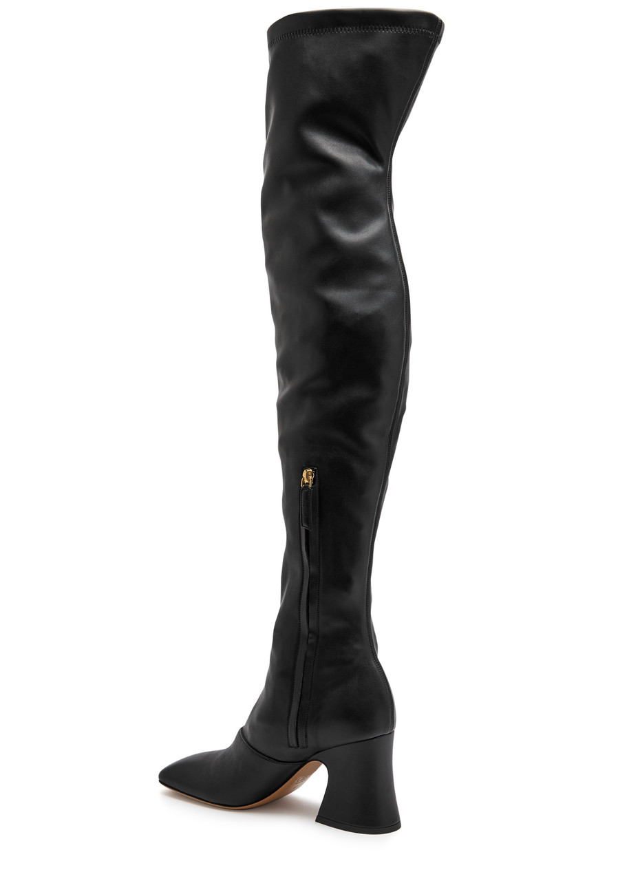 Chloé Black Leather Boots In Black