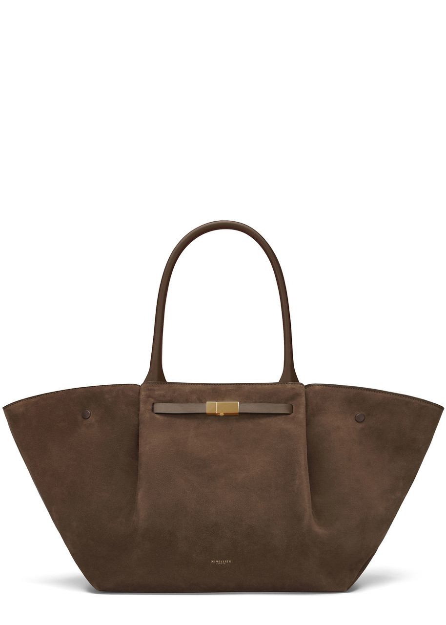 Demellier New York Suede Tote - Dark Brown - One Size