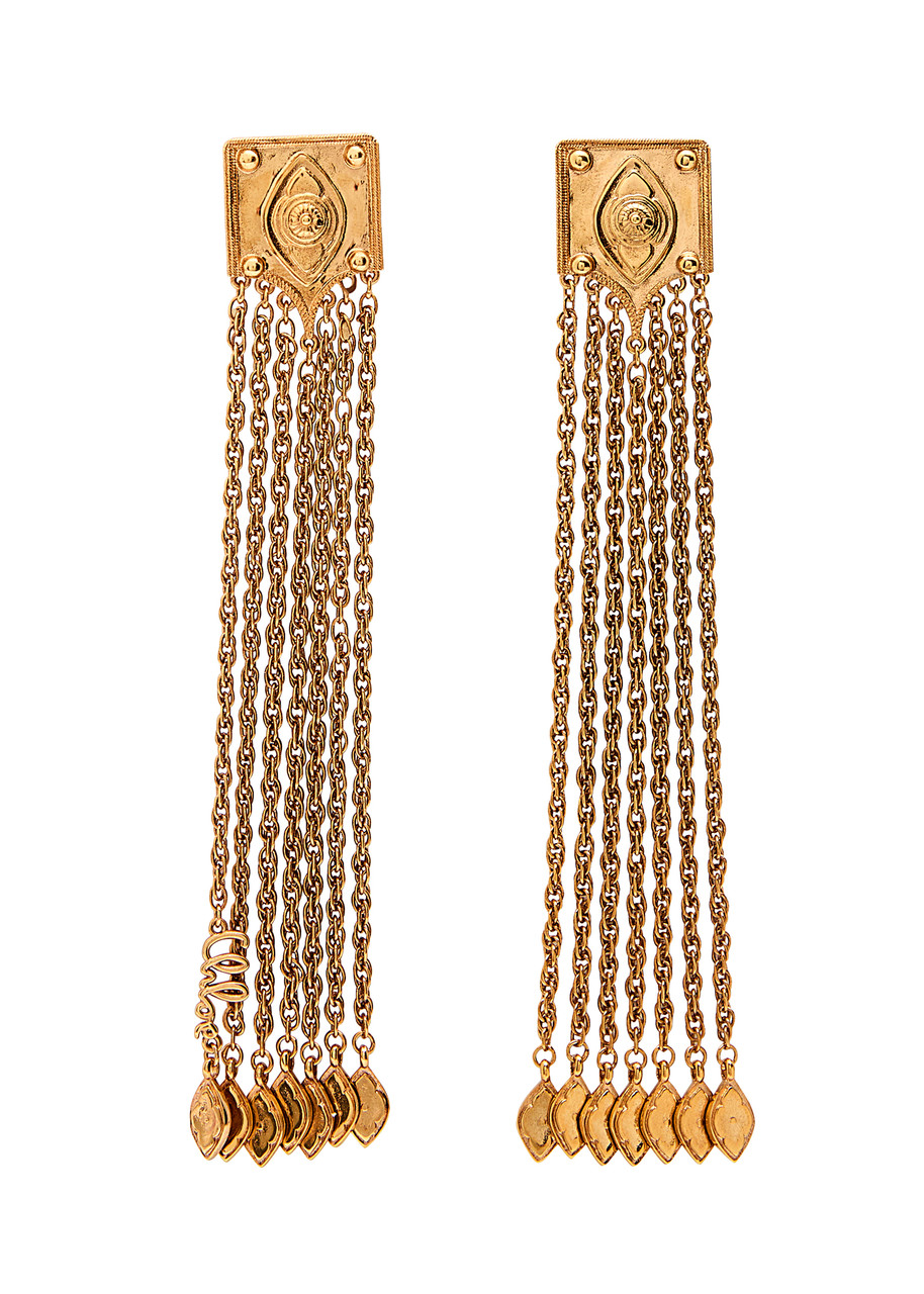 Chloe The Chloe Amulet Drop Earrings - Gold - One Size