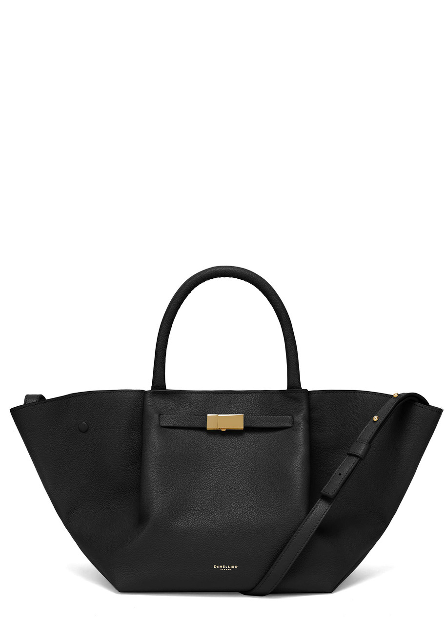 Demellier New York Midi Grained Leather Tote - Black - One Size