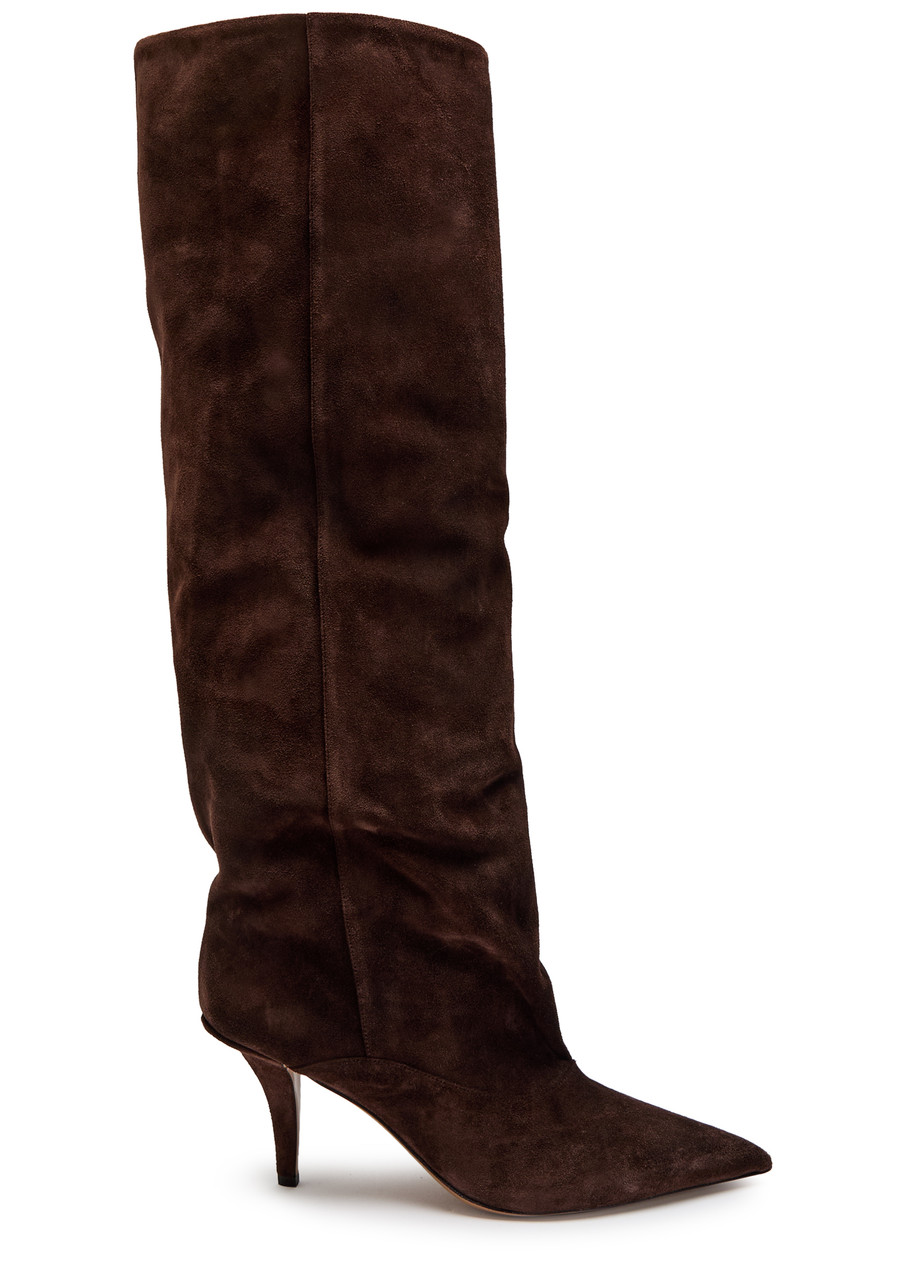 Paris Texas Ines 75 Suede Knee-high Boots - Brown - 38 (IT38/ UK5)