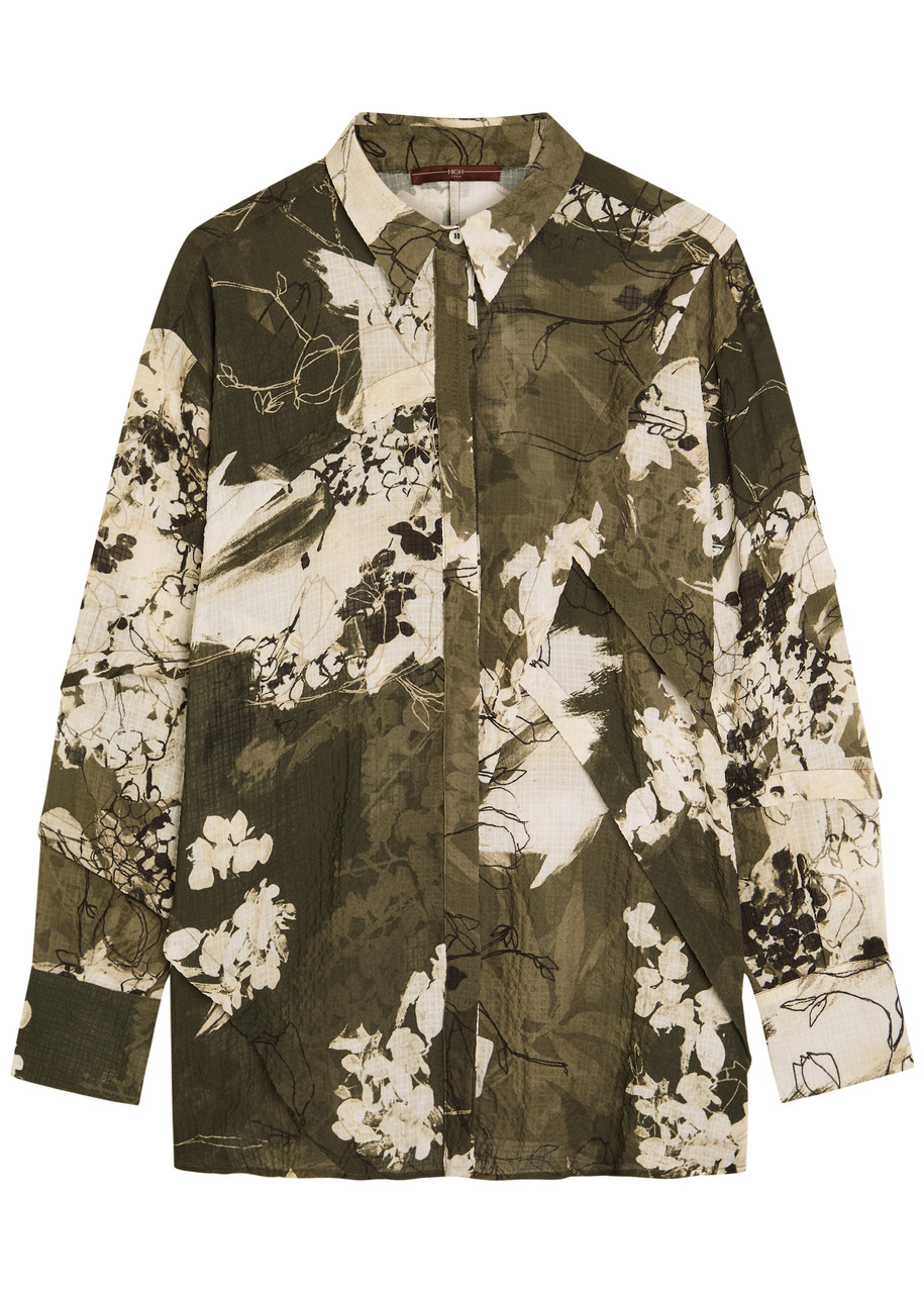 High Warrent Printed Seersucker Blouse - Multicoloured