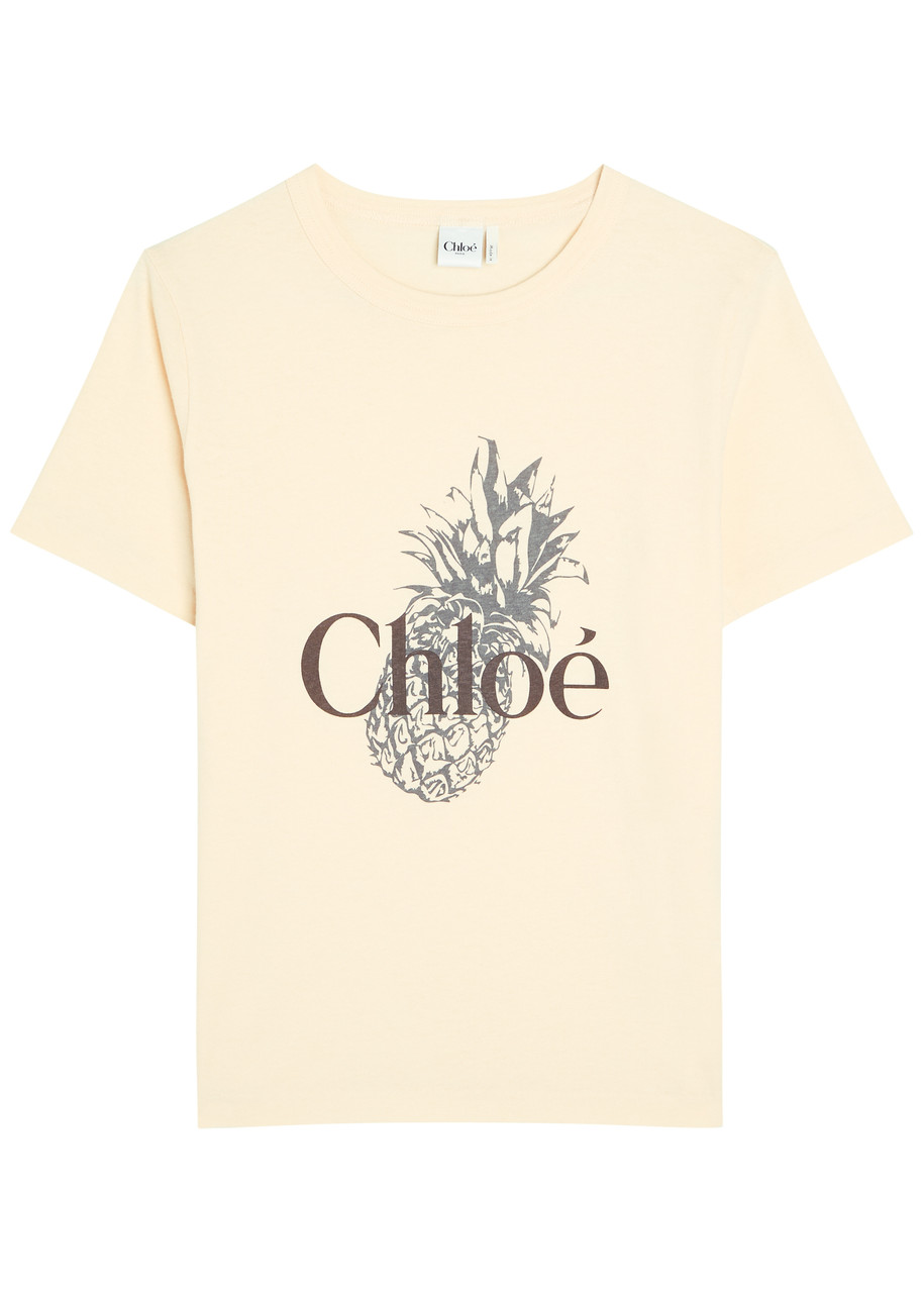 Chloe Printed Cotton T-shirt - Multi Print - S (UK8-10 / S)