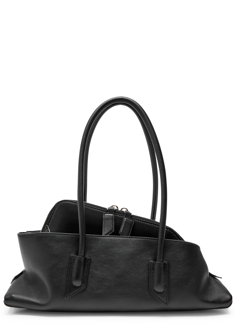 The Attico La Passeggiata Small Leather Shoulder bag - Black - One Size