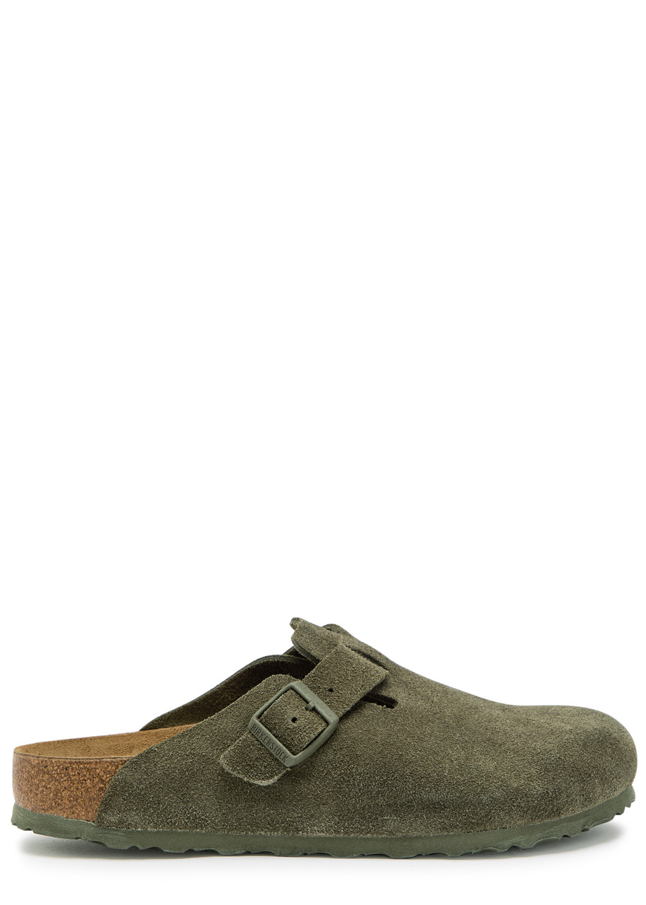 Birkenstock Boston Suede Clogs – Khaki – 43 (IT43 / UK9) Birkenstock Boston Suede Clogs – Khaki – 43 (IT43 / UK9)