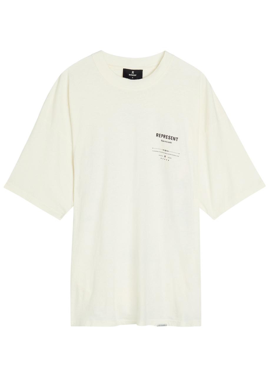 Represent Revere Manor Printed Cotton-blend T-shirt - White - M