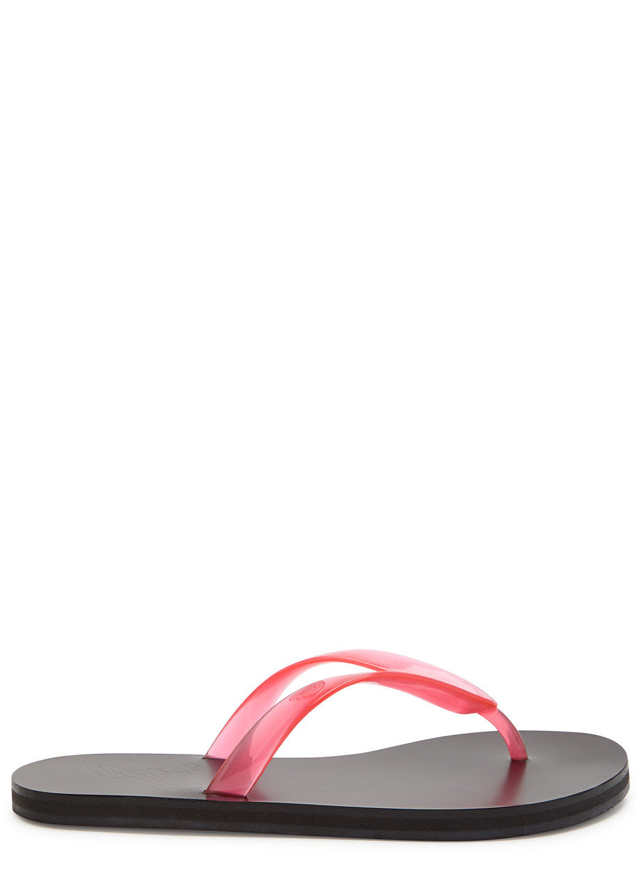 Ancient Greek Sandals Saionara Jelly Rubber Flip Flops - Red - 36 (IT36/ UK3)