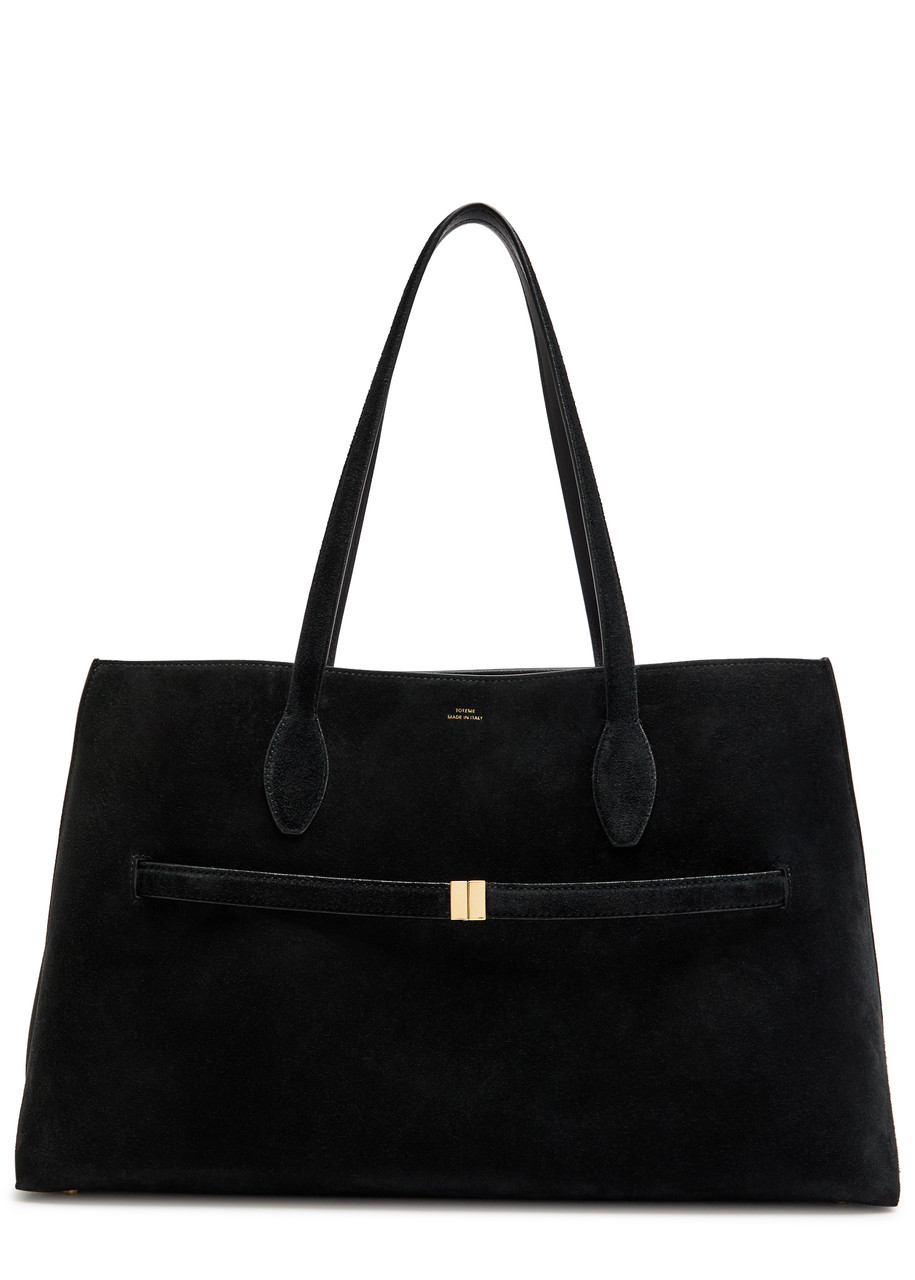 Toteme Day Suede Tote - Black - One Size