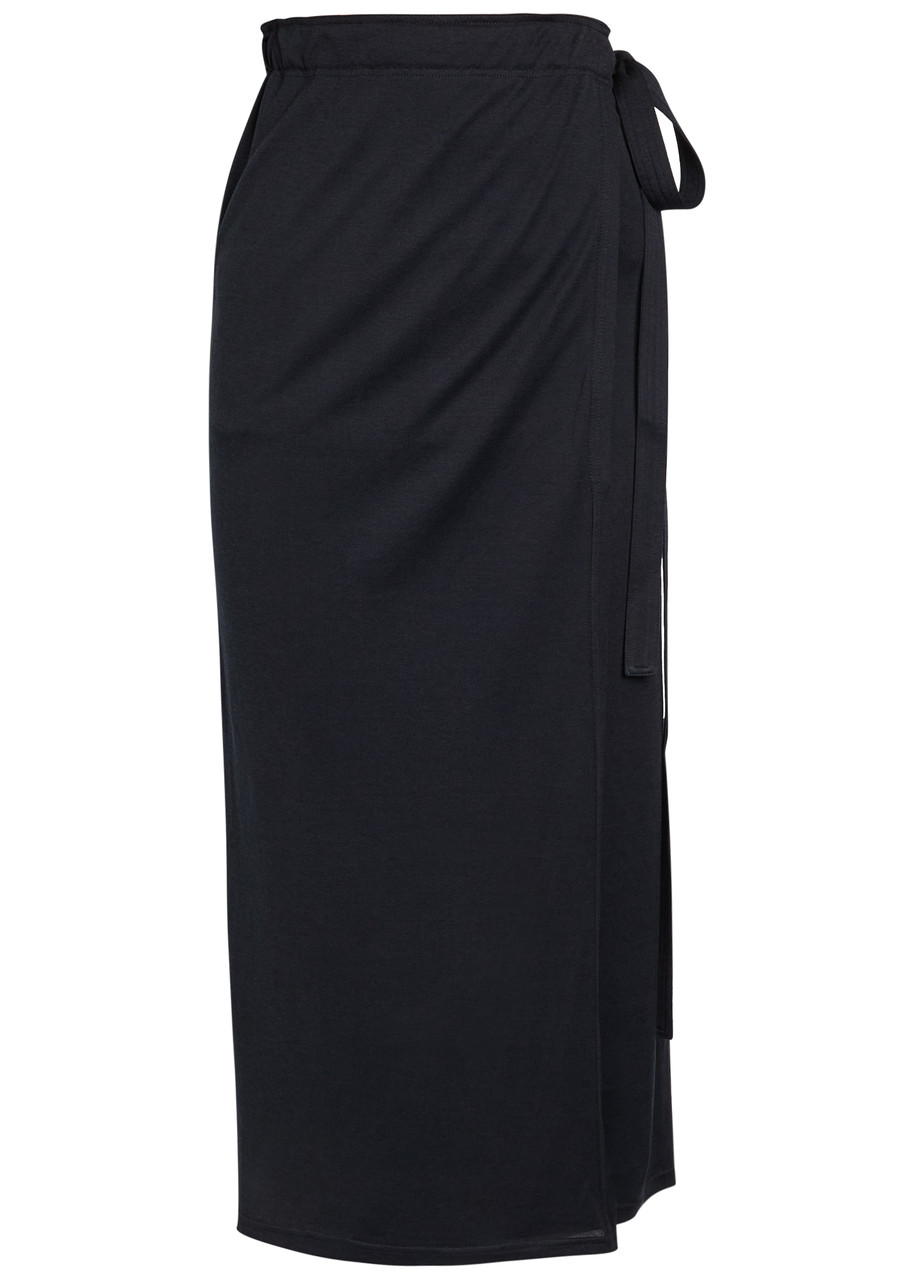 Totême Toteme Silk-blend Midi Wrap Skirt