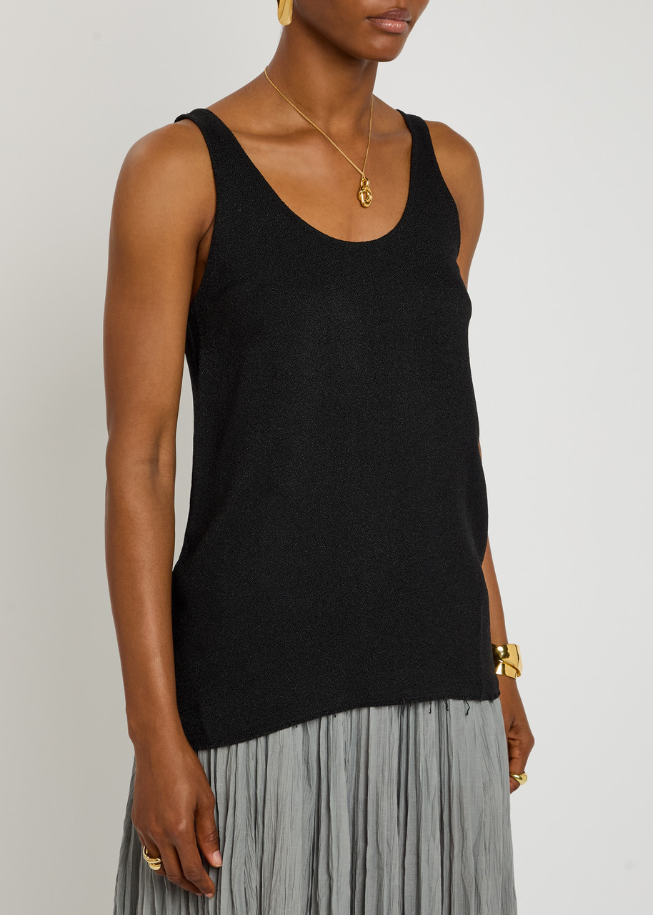 Totême Toteme Classic Compact Knit Tank Top In Animal Print