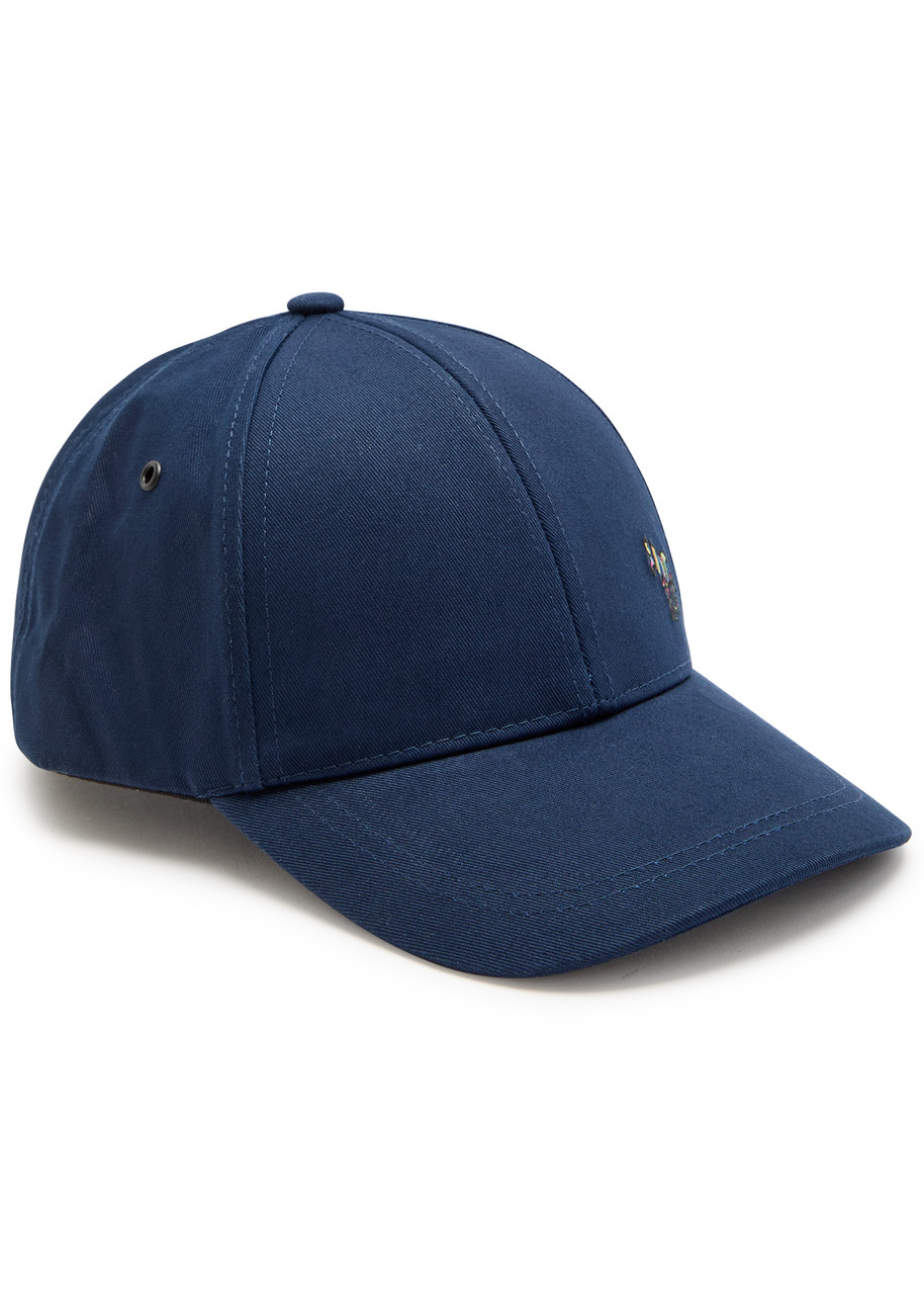 Paul Smith Mens Signature Stripe Zebra Logo Baseball Cap In Blue
