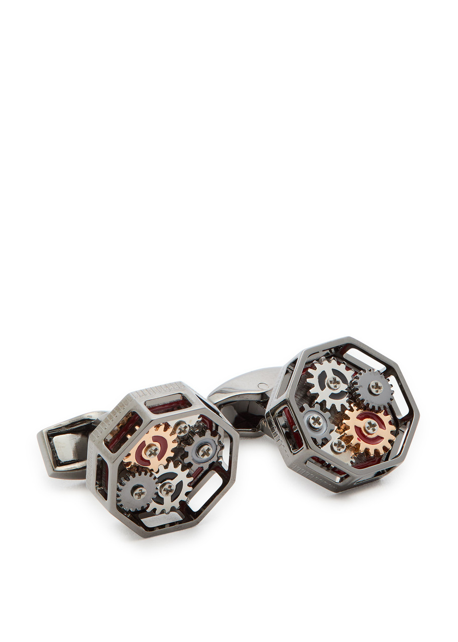 Tateossian Octo Gears Cufflinks - Silver - One Size 
