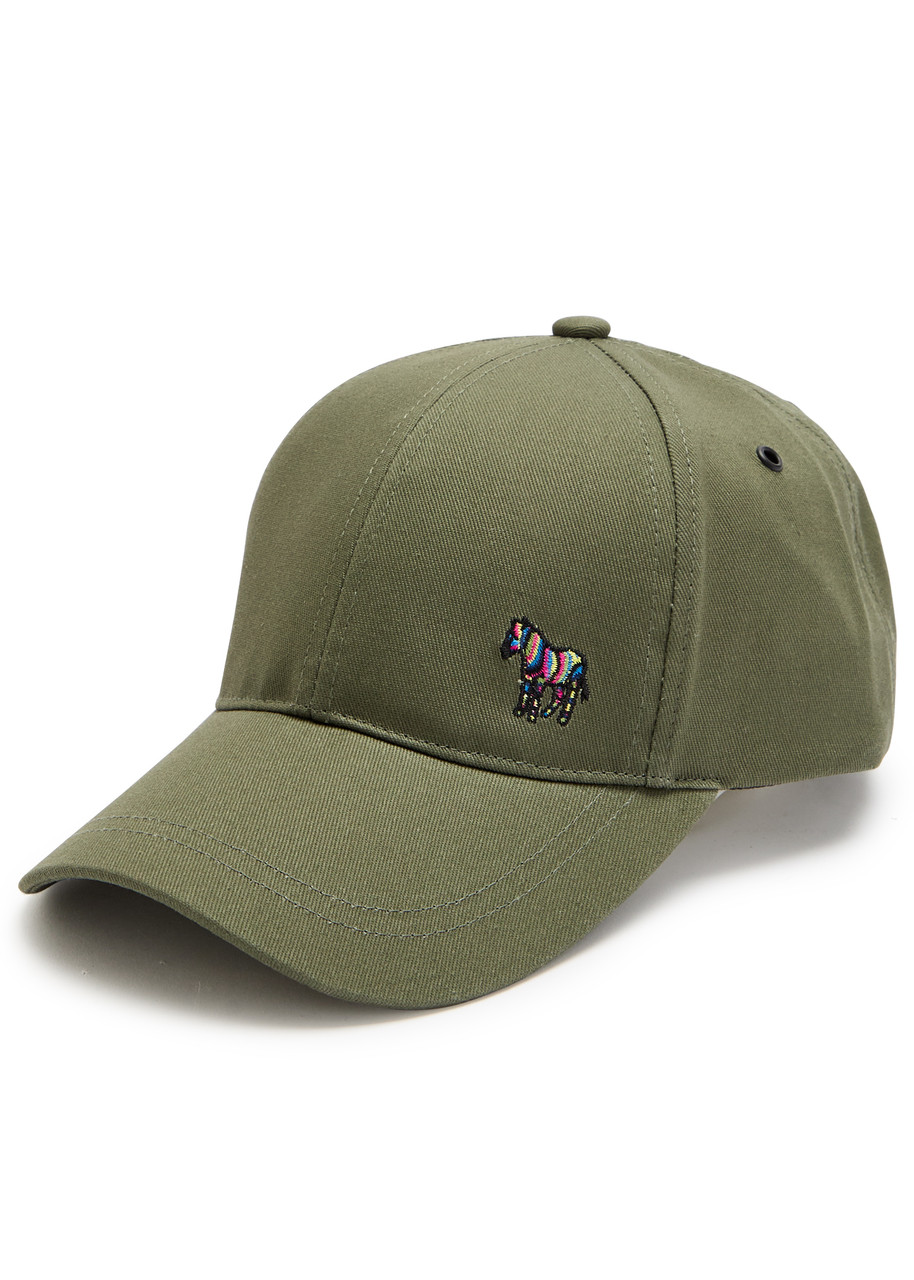  Paul Smith Zebra-embroidered Cotton Cap - Green - One Size 