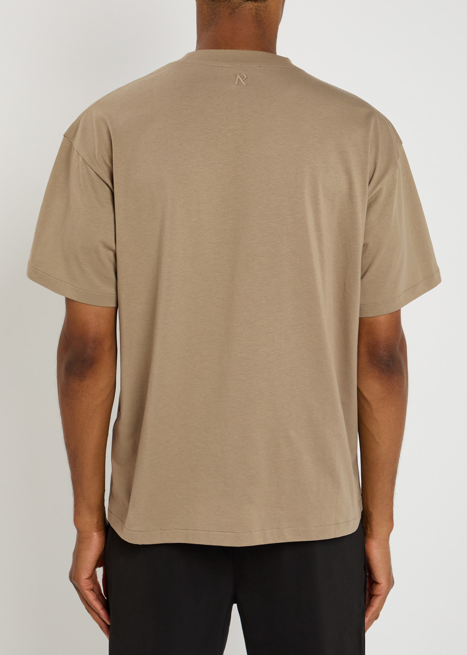  Represent Initial Embroidered Cotton T-shirt - Grey - S 