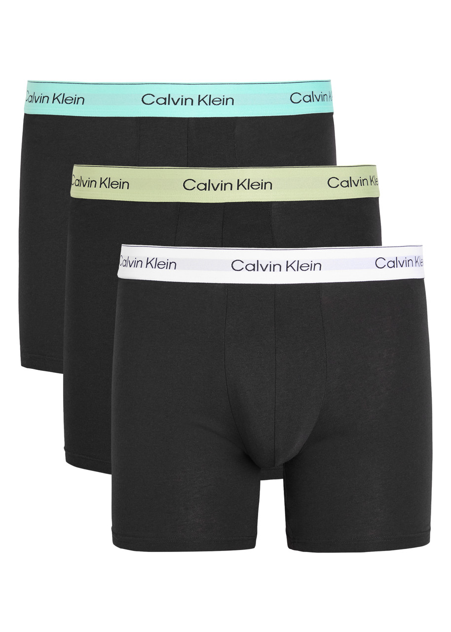 Calvin Klein Icon Stretch-cotton Boxer Briefs - set of Three - Black - S