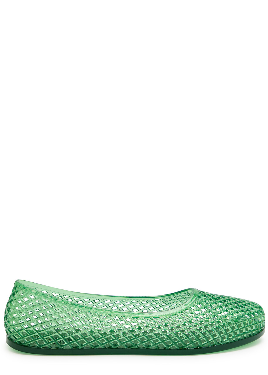 Ancient Greek Sandals Iro Rubber Ballet Flats - Green - 38 (IT38/ UK5)