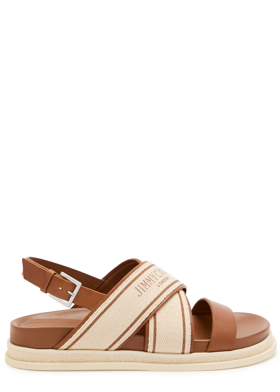 Jimmy Choo Joa 40 Leather Sandals - Beige - 40 (IT40 / UK7)