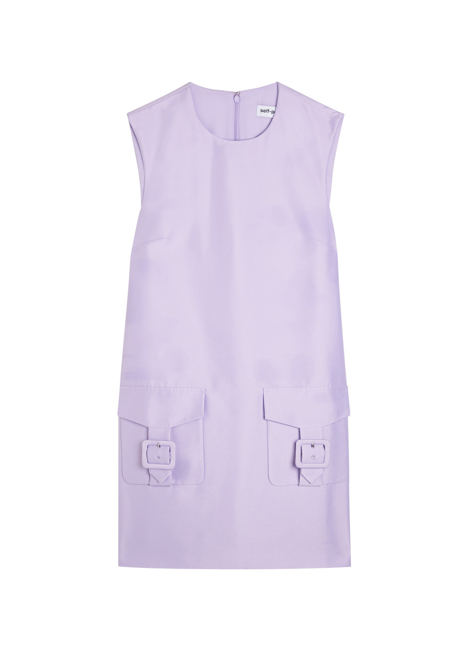 Self-portrait Taffeta Mini Dress - Purple - 12 (UK12 / M)