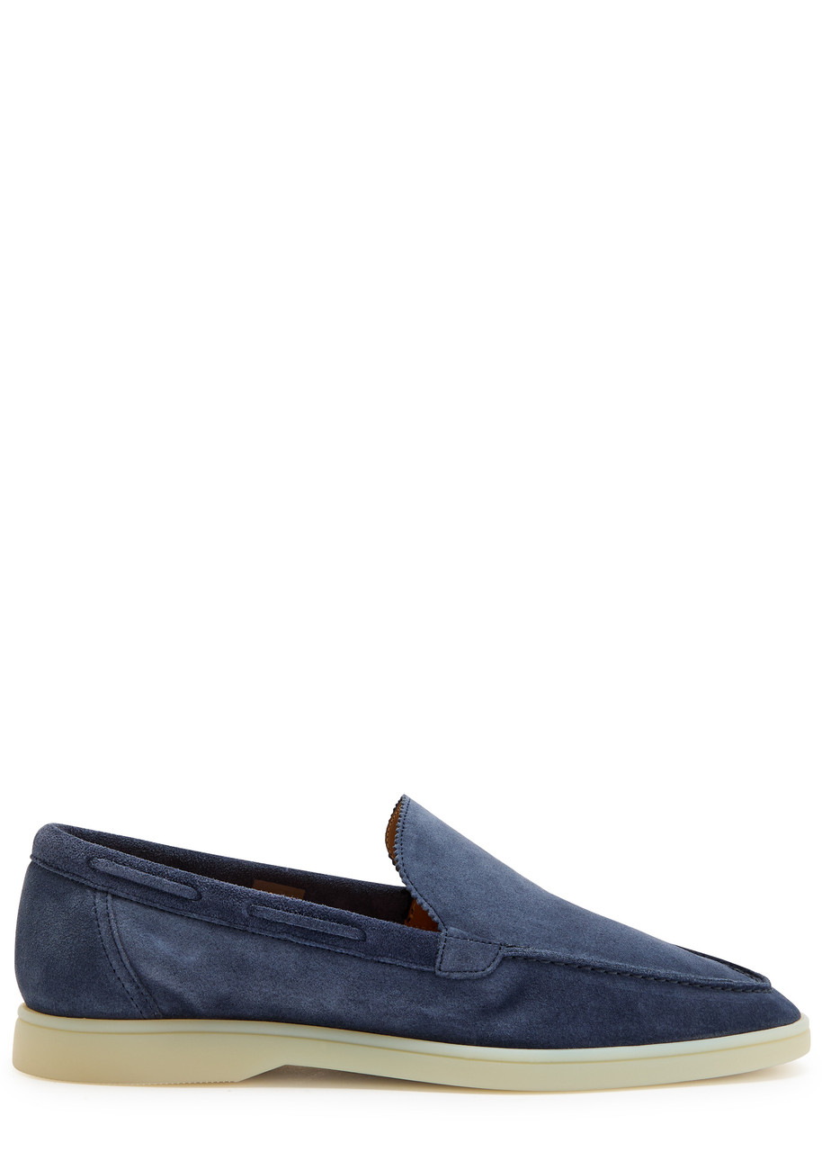 Aurélien Yacht Suede Loafers - Blue - 44 (IT44 / UK10)
