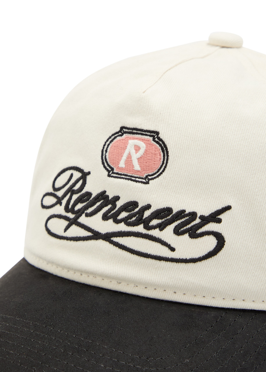  Represent Gran Cru Embroidered Cotton Cap - White - One Size 